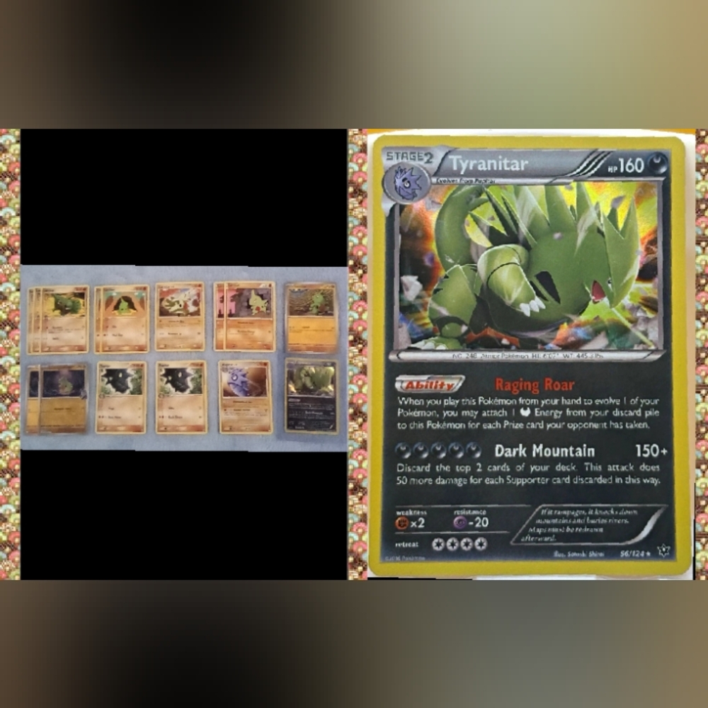 ✨Tyranitar Evolution Holo Pokemon Card Bundle✨